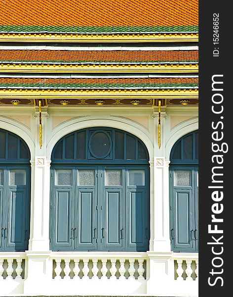 Windows, from the Grand Palace in Bangkok