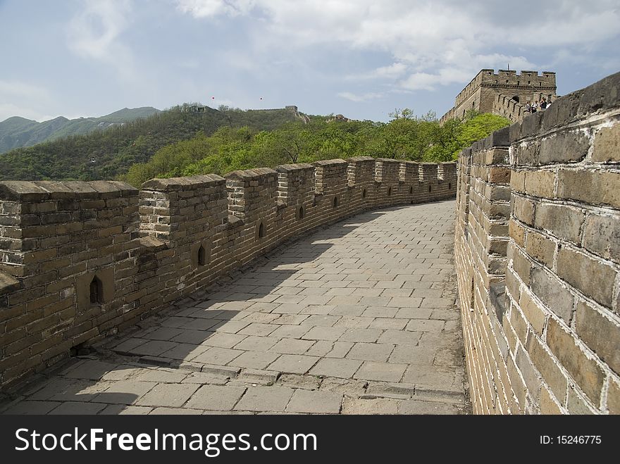 He great wall of china at mutianyu. He great wall of china at mutianyu