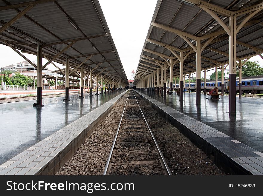 Railway Track at Chiang Mai Railway Station