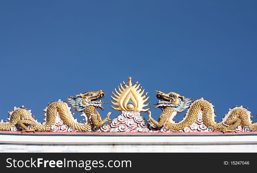 Chinese Dragons at a Chinese Temple