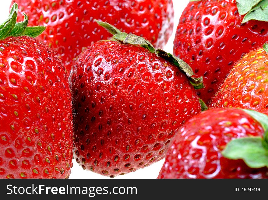 Close-up Beautiful fresh strawberries