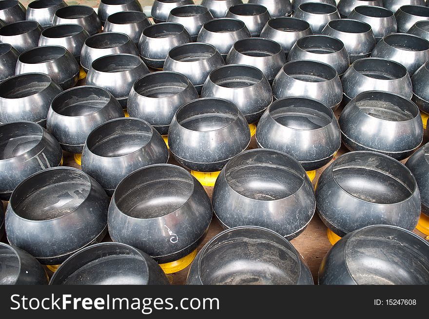 Monk's alms bowl. of thailand