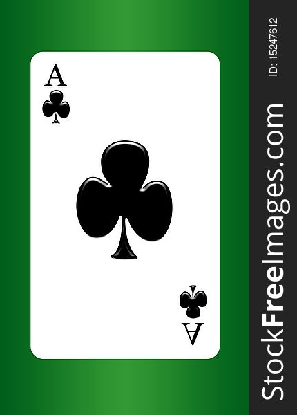 Ace of club - Gambling Card