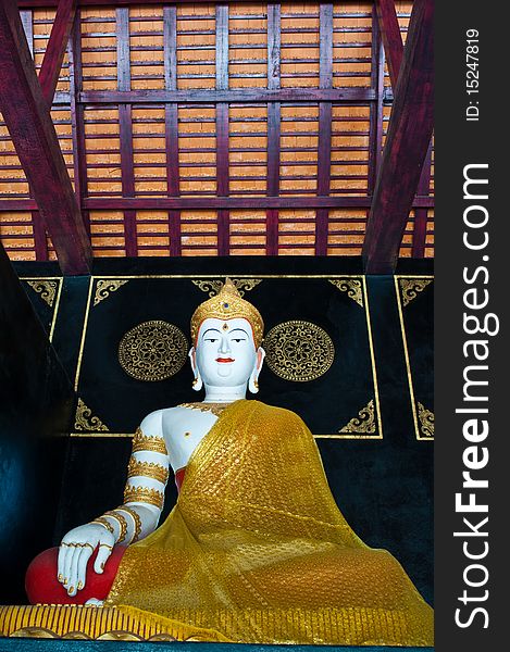 Buddha image in thai temple