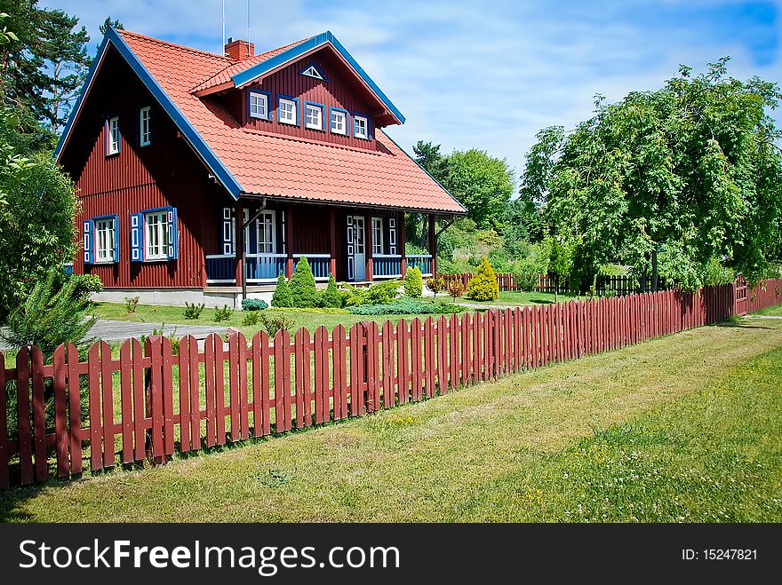 Wooden house in Nida, Lithuania