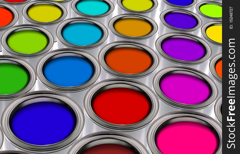 Image of multi color paint background. Image of multi color paint background