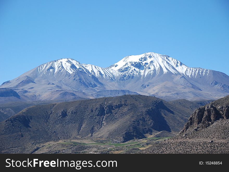 Snow peaks of the Chilean Andes. Snow peaks of the Chilean Andes