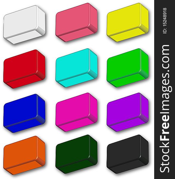 12 Color icons for a desktop. 12 Color icons for a desktop
