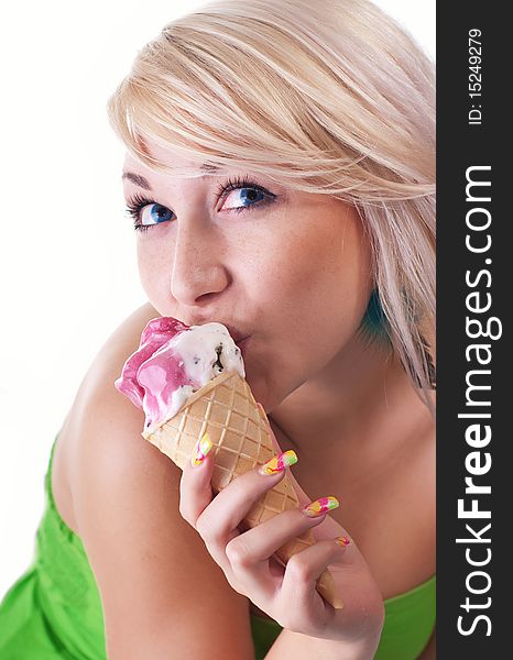 Women with ice-cream