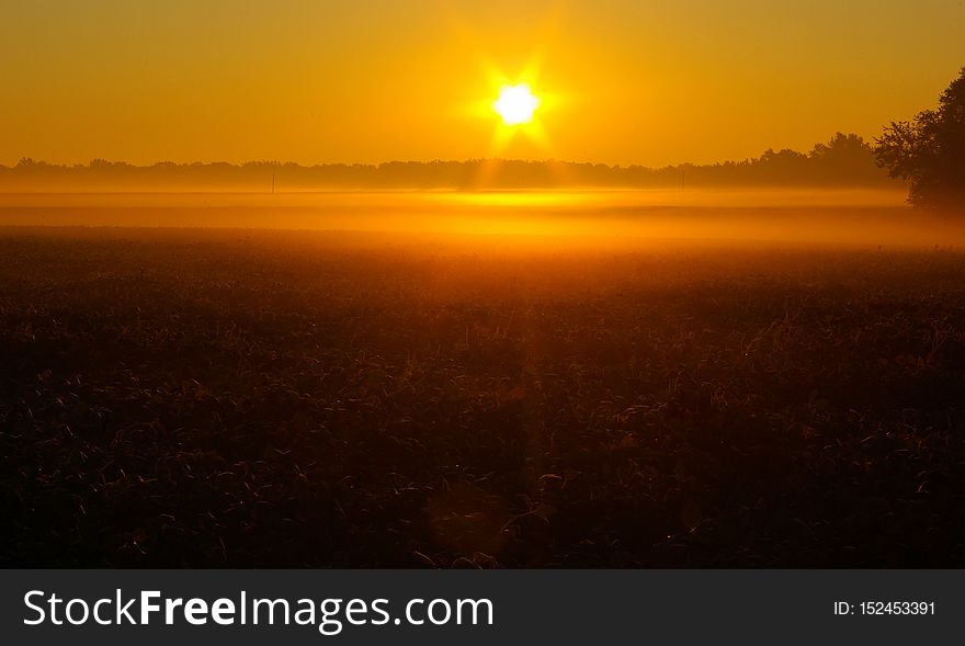 Sunrise From KOA North Of Springfield, Illinois - September 27, 2008