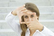 Looking Through Frame Royalty Free Stock Image Looking Through Frame Royalty Free Stock Image
