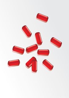 Red Pills Stock Photo Red Pills Stock Photo