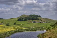 Hadrian S Wall And Crag Lough Royalty Free Stock Image Hadrian S Wall And Crag Lough Royalty Free Stock Image