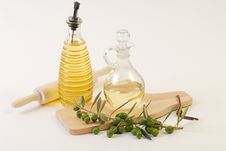 Olive Oil Bottle Stock Photo