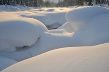Dusk In The Snows Stock Image Dusk In The Snows Stock Image