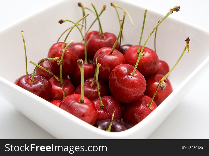 Cherries In Bowl