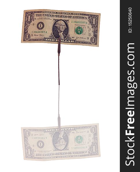 This is a one dollar bill concept. This is a one dollar bill concept