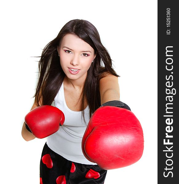 Young Female Boxer