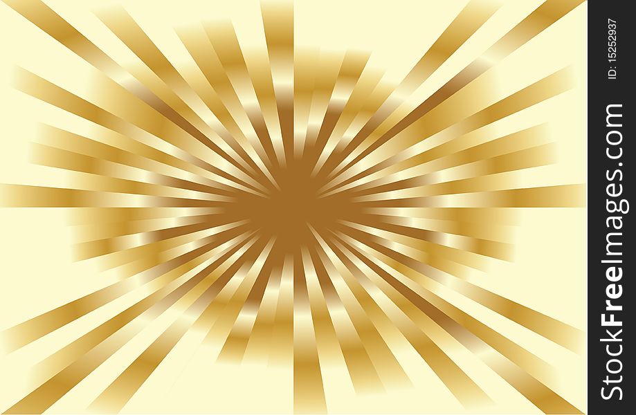 Abstract golden background, illustration