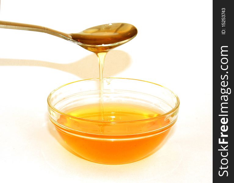 Honey from a spoon