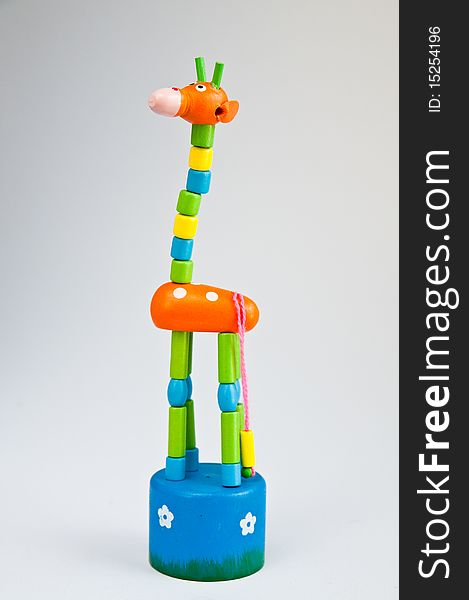 Children's toys are colorful fake Giraffe. Children's toys are colorful fake Giraffe.