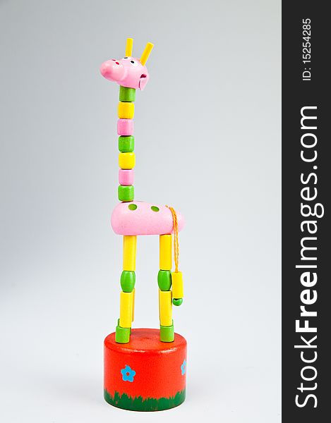 Children's toys are colorful fake Giraffe. Children's toys are colorful fake Giraffe.