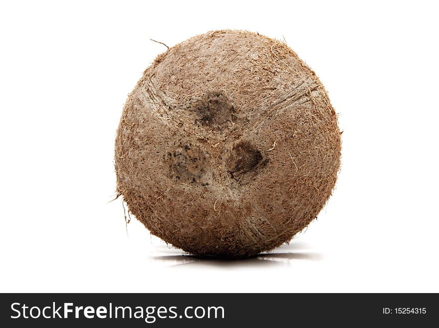 Coconut isolated on white background