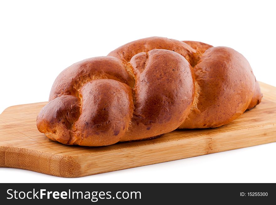 Bread roll on white background. Bread roll on white background.