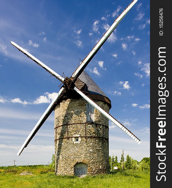 Windmill of La Roche, Loire Valley, France. Windmill of La Roche, Loire Valley, France