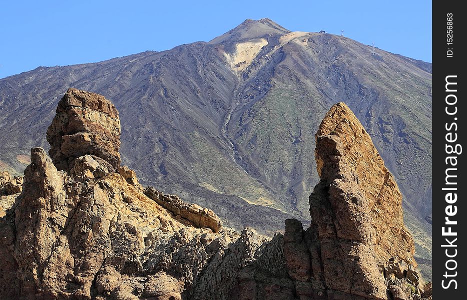 Teide, the highest hill of Spain at Tenerife