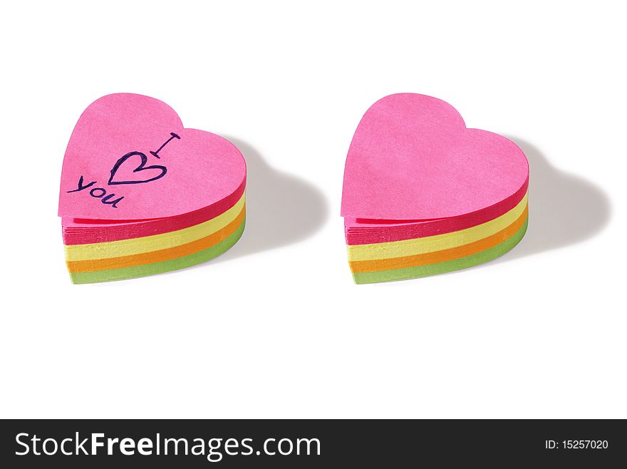 Heart Shaped Post It Notes