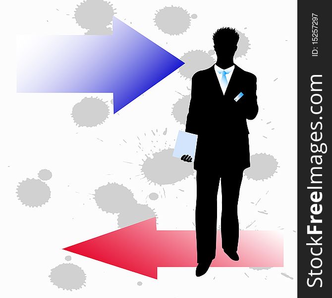 Silhouette of Businessmen