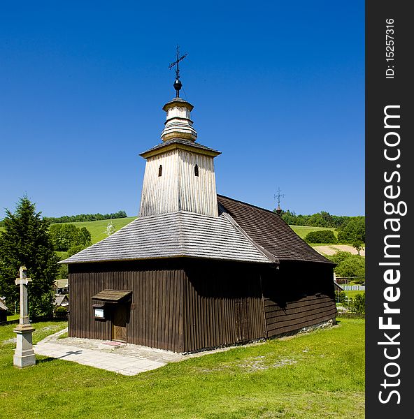 Wooden church in Krive, Slovakia