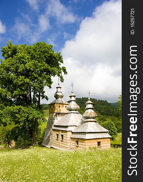 Wooden church in Dubne, Poland