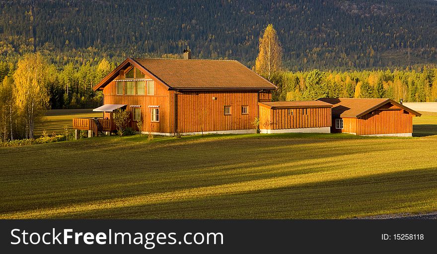 Farm in countryside in Norway. Farm in countryside in Norway