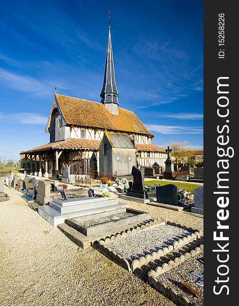 Church in Bailly-le-Franc, Champagne, France