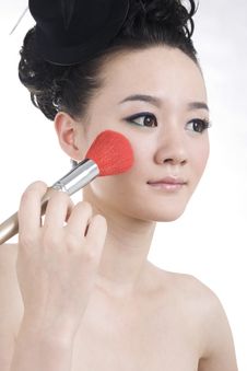 Beautiful Girl With Perfect Makeup Royalty Free Stock Photography Beautiful Girl With Perfect Makeup Royalty Free Stock Photography