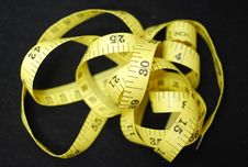 Yellow Measuring Tape Royalty Free Stock Photos Yellow Measuring Tape Royalty Free Stock Photos