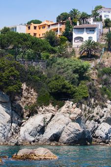 Villas On Sea Coast Royalty Free Stock Image Villas On Sea Coast Royalty Free Stock Image