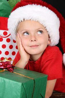 Christmas Boy Royalty Free Stock Image Christmas Boy Royalty Free Stock Image