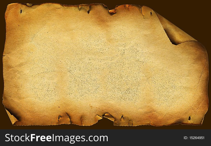 A beautiful golden background isolated on brown