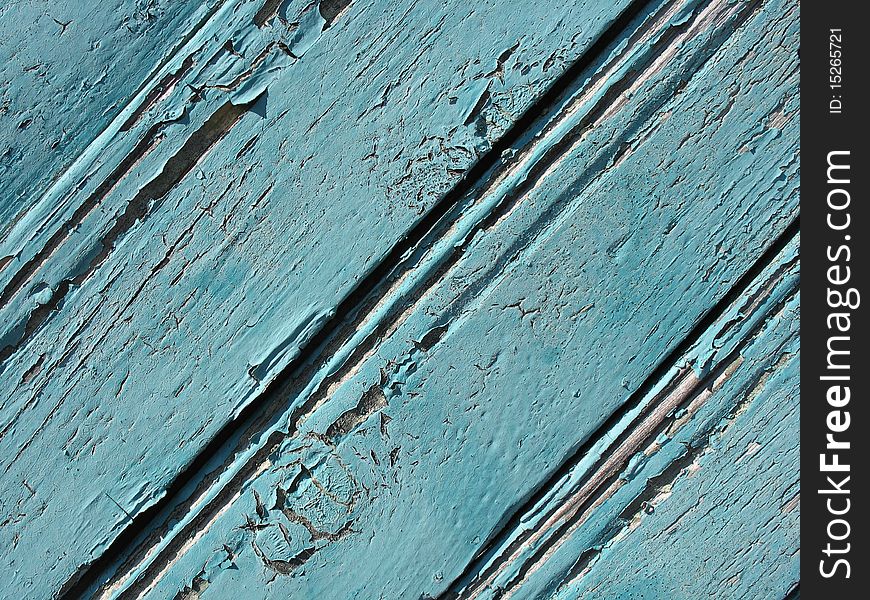 Blue Wooden Fence