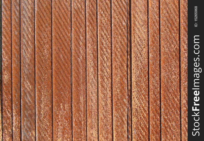 Rusty corrugated metal background