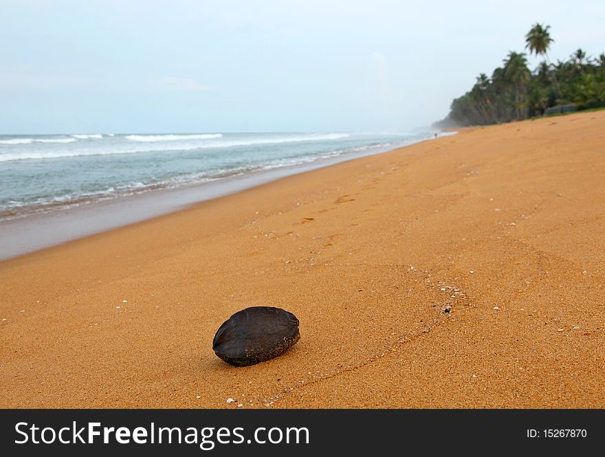 The Indian Ocean, early morning, Sri Lanka. The Indian Ocean, early morning, Sri Lanka