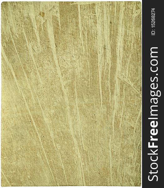 Cracked Brown And Cream Wood Style Paper Isolated