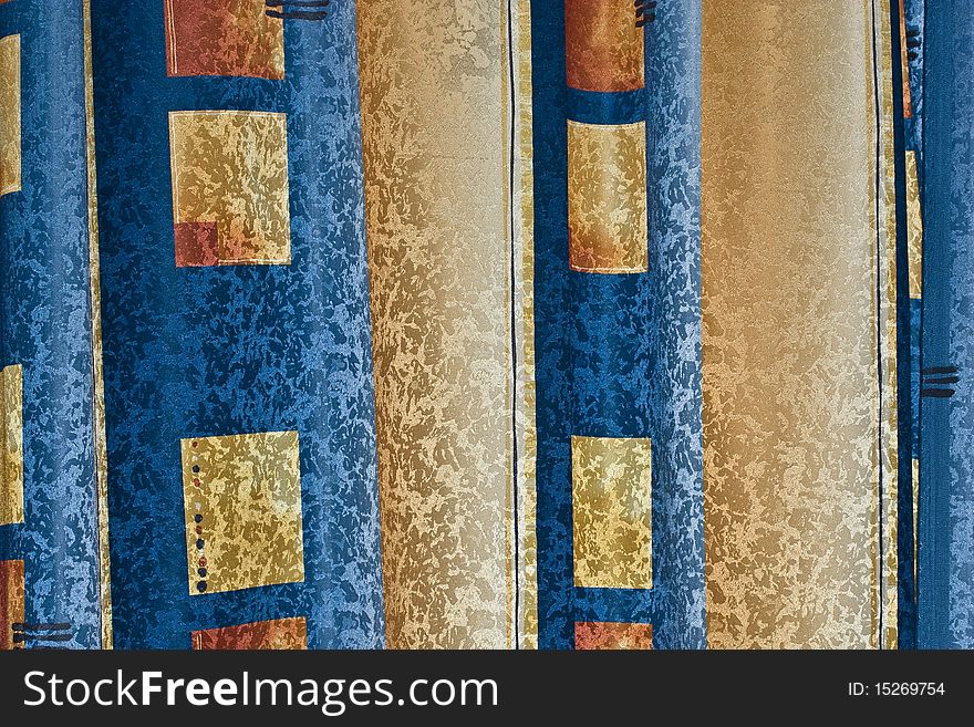 Cloth texture with blue and yellow color. Cloth texture with blue and yellow color