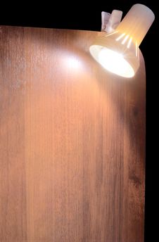 Blank Board And Lamp | Background Royalty Free Stock Photography Blank Board And Lamp | Background Royalty Free Stock Photography
