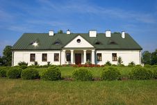 Country Small Manor House Royalty Free Stock Images