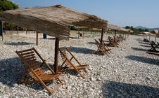 Longue On Adriatic Beach Stock Images Longue On Adriatic Beach Stock Images