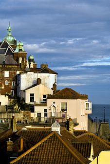 Victorian Seafront Royalty Free Stock Photography Victorian Seafront Royalty Free Stock Photography